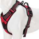 TRUE LOVE Adjustable No-Pull Dog Harness Reflective Pup Vest Harnesses Comfortable Control Brilliant Colors Truelove TLH5651(Red,L)