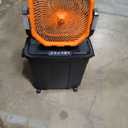 Ausic 20L 12Inch Portable Misting Bucket Fan, 30000mAh Oscillating Outdoor Fans with Water Spray for Patio, Rechargeable Battery Camping Fan with Remote Control, Home/Beach/Travel Essentials (Orange)