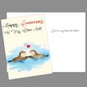 3 x Anniversary Card for Men, Romantic & Funny Anniversary Day Gift for Him or Her, Husband Wife & Boyfriend Girlfriend, Cute Home Decoration, Double-Sided (06)