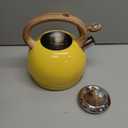 Tea Kettle for Stovetop, 2.7 Quart Loud Whistle Stovetop Teapots,Food Grade Stainless Steel Tea kettles for Stove Top with Anti-hot Ergonomic Handle,Suitable for All Heat Sources,Yellow