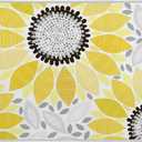 Sunflowers Dish Drying Mat for Kitchen, 16x18 Microfiber Mat Absorbent Reversible