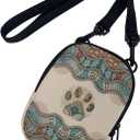 2 x Suobstales Small Crossbody Bags for Men Casual Shoulder Bag Chest Bag Youth Messenger Bag Purses and Bags (Boho Dog Claw)