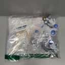 Blue White Astronaut Statues Set of 4, Spaceman Sculpture Figurines Outer Space Theme Decor for Nursery Room Cake Topper