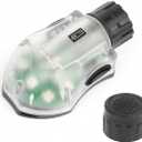 NOBUHIRO Tactical Helmet Signal Light, IR Strobe + 5-Speed Green LED Strobe with Vibration for Survival Identification Hunting Outdoor Sports, BK-GR