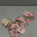 20 Pcs Vintage Christmas Hanging Ornaments Metal Tree Ornaments Santa Snowman Reindeer Snowman Rustic Farmhouse Christmas Tree Decorations for Xmas Winter Holiday Celebrations (Cute, Pink)