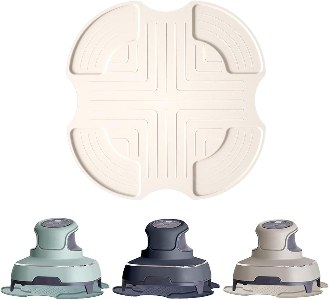 Air Fryer Trivets Silicone for Ninja Crispi, Hot Pads Potholders for Ninja Crispi Airfryer Accessories, Heat-Resistant, Non-Slip, Protection for Countertop (White)