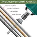 #10 x 3/4" (200 PCS) Metal Roofing Screws with Rubber Washer, Hex Head Self Tapping Screws for Metal, Self Drilling Sheet Metal Screw, Hex Bit Socket Included