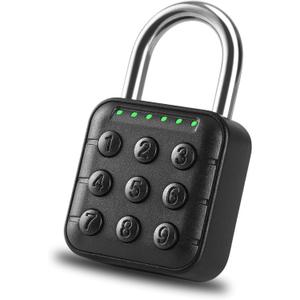 DELSWIN Combination Lock for Locker - 6-Digit Combo Lock Waterproof Smart Padlock for School Gym Lockers, Gates, Fence and Storage Unit (Black)