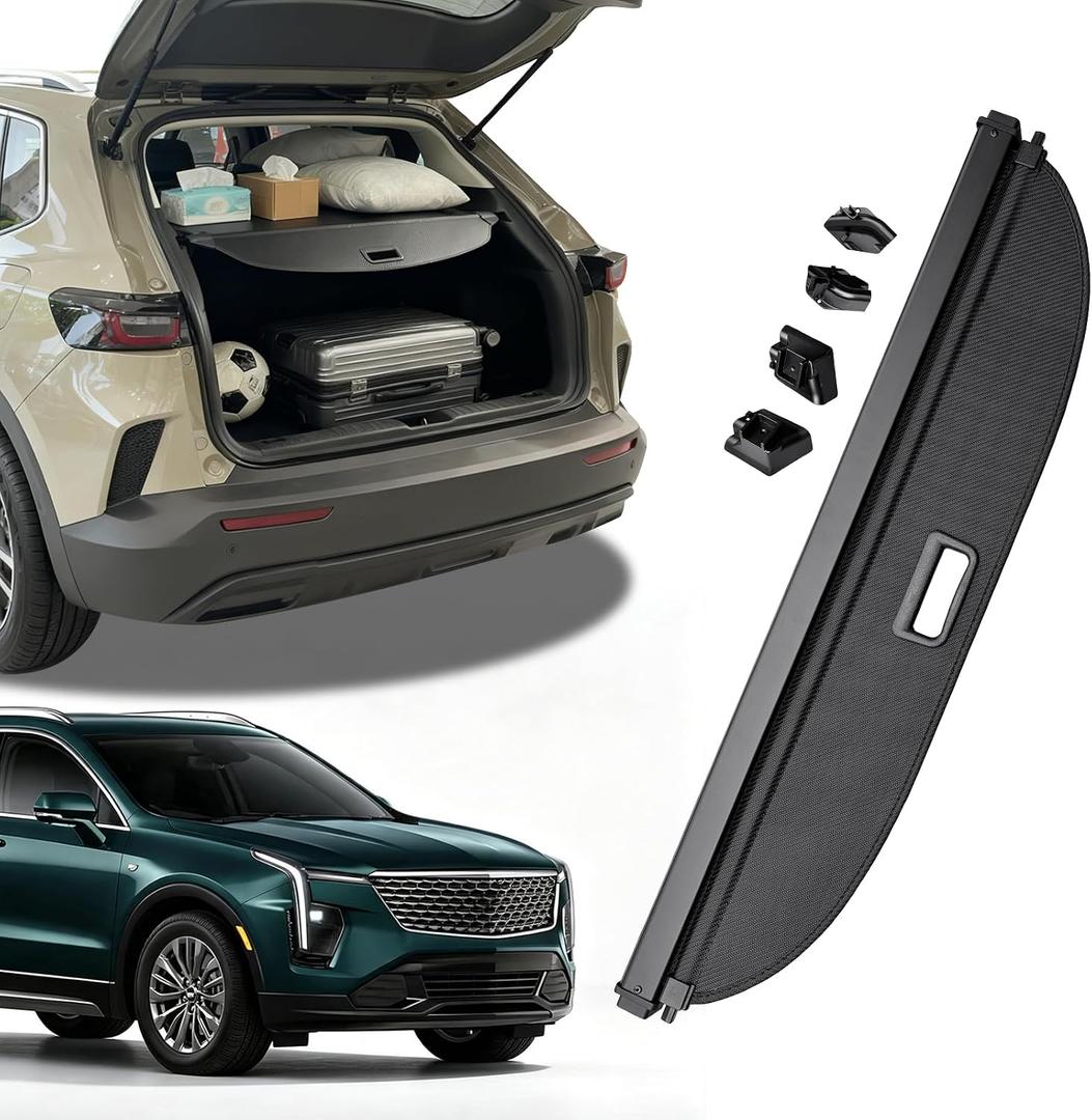 Cargo Cover for 2020-2026 Cadillac XT4,Retractable Trunk Cover