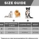 Hollypet Fluffy Plush Pet Sofa Soft Calming Pet Sofa Beds for  Large Dogs, L, Gray