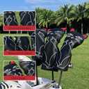 Funny Golf Head Covers, Leather Driver Headcover, Fairway Wood Cover, Hybrid Head Covers Advanced Embroidery Golf Club Head Covers for Men Women Animal Golf Headcovers
