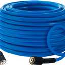 Hourleey Pressure Washer Hose 30 FT, 3600 PSI Flexible Kink Resistant Power Washer Hose Replacement, 1/4" Quick Connect Pressure Hose Extension, Blue