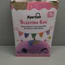 Kids Sleeping Bag, Plush Toddler Slumber Bag 2-in-1 Pillow, Soft Sleeping Bag, Nap Mats for Preschool,Daycare,Travel,Gift, Ages 3-12