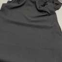 MEROKEETY Women's Spring Ruffle Sleeve Bow Mini Dress 2026 Summer Square Neck Casual Cute Shift Sundress Pockets (Black, Small)