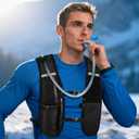 Hydration Backpack with 2L Water Bladder, Lightweight Running Vest for Women Men, Adjustable Straps, Multi-Pocket Water backpack, Breathable Running Vest for Hiking, Cycling, Climbing, Camping, Biking