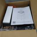 HapiRm Rolling Makeup Cart Organizer - Floor Skincare Make Up Storage with 2 Non-woven Fabric Drawers, Vanity Organizer Cosmetic Display Cases Holder for Skin Care Perfume Nail Polish Brush Hair Tool (Black)