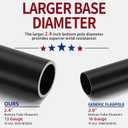 20FT Heavy Duty Flag Pole Wind-Resistant Tapered Design, 2.4" Large Bottom Tube, Aluminum Residential Flagpole Kit with Solar Light, USA Flag, Complete Set, Great Gift Choice