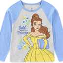 Disney Princess Belle Girls Long Sleeve Shirt and Pants 2 Pc Set for Kids