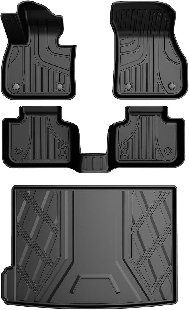 Original Floor Mats & Cargo Liner for BMW X2 2018-2023 - Custom Fit TPE Floor Liners & Trunk Mat - All Weather 3D Measured Car Mats Accessories for BMW X2