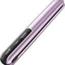 2-in-1 Cordless Hair Straightener and Curler, Portable Mini Flat Iron with Rechargeable, Mini Curling Iron for Travel and Home, Purple