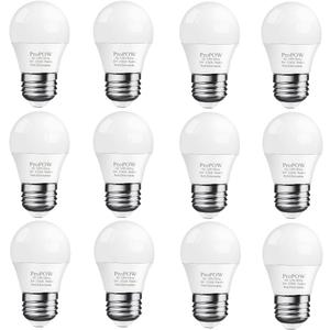 25 Watt Light Bulbs Equivalent, A15 25W LED Light Bulb 2700K Soft White E26 3W Type a Low Wattage Light Bulbs for Bedroom (12 Pack)