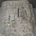 Washable 2'6''x16' Runner Rug - Non-Slip Vintage Runner Rug for Entryway Low-Pile Medallion Long Rugs for Hallway Waterproof Traditional Runner Rugs Indoor Thin Rug for Kitchen (Cream/Beige)