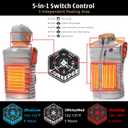 Heated Vest for Men with Detachable Heated Hood, Electric Vest for Men with Battery Pack Included (Medium, Gray)