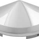 Grand General 10700 Chrome Universal Front Cone Hub Cap with 7/16" Lip and 6 Notches (Chrome Plated Steel)