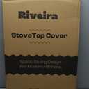 Noodle Board Stove Cover - Stove Top Covers with Handles for Gas Electric Stove - Wooden Range Covers Protector for Stovetop Sink Oven RV Serving Tray - 29.3"x22" (Natural)