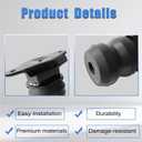 AUCERAMIC FR250SDJ 2Pcs Rear Bump Stop Rubber Compatible with 2017-2024 Ford F-250 Super Duty 2WD/4WD Truck