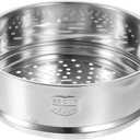 Amosfun Stainless Steel Steamer Basket 11.8X9.4 Inches Lightweight Food Steamer for Dumplings Vegetables Seafood Kitchen Cooking Tray Dishwasher Safe