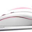 2 x JOYACCESS Wireless Mouse for Laptop - Ultra Thin, Silent, 2400 DPI Portable Optical Mouse for Laptop,Computer,MacBook,Windows, Chromebook, PC (White + Pink) (Pink and Silver)