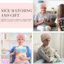 SATINIOR 5 Pieces Women's Slouchy Beanie Chemo Hat Stretch Cancer Head Wraps Sleep Head Scarf for Cancer Patient, Bright Color