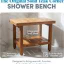 AquaTeak Spa 24" Teak Shower Bench