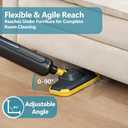 Simple Deluxe Steam Mop for Floor Cleaning, Lightweight Floor Steamer Cleaner Mop - Ideal for Hardwood/Tile/Laminate Floors Carpet, 2 Washable Pad, White and Gray