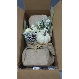 2 Styles & Timer Thanksgiving Table Decorations- 2 Pack 11 Inch Tabletop Maple Tree Thanksgiving Decor, Lighted Fall Tree with 20 LEDs Battery Powered Leafed Pumpkin Cones Berry Fall Decor for Home