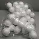 LOMIMOS 40pcs 3 Inch Foam Balls, White Craft Balls for Arts & Crafts DIY Crafts Making Ornaments Decoration School Projects Easter Christmas Party Supplies