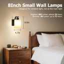 iThird Wall Sconce Battery Operated, 6000mAh Rechargeable Wall Lights with Touch Control and Remote Control, Wireless Wall Lamps for Bedroom, Black Sconces Wall Decor for Living Room Hallway