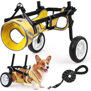 Dog Wheelchair for Back Legs Large, Upgraded Heavy Duty Wheelchair for Medium & Large Dogs, Adjustable Dog Carts with Wheels for Disabled Hind Legs, All-Terrain Tires Dog Wheels for Back Legs