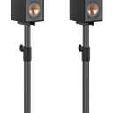 Height Adjustable Bookshelf Speaker Stands Pair for Klipsch Speaker Stands for Surround Sound - Heavy-duty Floor Speaker Stand for Klipsch R-50M R-51M R-40M R-41M Speakers Stands with Cable Management