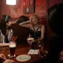 Farkle Classic Dice Game Tray with Score Board - Wooden Dice Board Game for Family Game Night