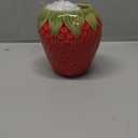 Ceramic Strawberry Vase, Cute Fresh Flowers Vases, Small Fruit Vases for Strawberry Party, Kitchen Decor (Red)