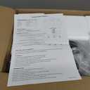 3-Light Bathroom Light Fixtures, Black Modern Vanity Lights with Milky White Frosted Glass Shades, Bathroom Wall Lamp for Mirror Kitchen Living Room Hallway Cabinet Porch