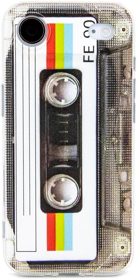 Case for iPhone 17 Air, Matte Finish Heavy Duty Soft Back Cover with Reinforced Corners TPU Soft Bumper Retro Cassette Tape Case Compatible with iPhone 17 Air