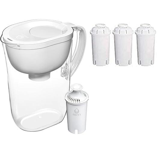 Brita Large 10 Cup Water Filter Pitcher - Filtering Tap & Drinking Water Smart-Light Filter Change Indicator