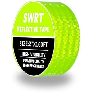 SWRT Reflective Tape 2 Inch x 160 Feet DOT-C2 Shining Star Fade Resistant Green Reflective Tape Outdoor Waterproof Strong Adhesive Safety Warning Tape Reflector Conspicuity Tape for Trailer Truck Bike
