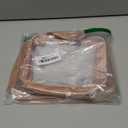 PACKISM Clear Makeup Bag Combo Pack, 1 TSA Approved Medium & Large for Checked Luggage, Clear Toiletry Bag with Handle, Water-resistant Travel Essentials Organizer, Rose Pink (Full Vacation (Mixed Sizes))