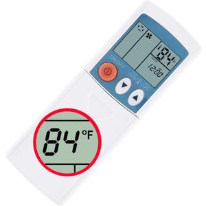 Universal Remote Control for Mitsubishi Msz-Ge09na Msz-Ge12na Msz-Ge15na Msz-Ge18na Msz-Ge24na Msy-Ge09na A/C Air Conditioner Display in Fahrenheit