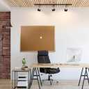 Flipside Products 36" x 48" (3' x 4') Large Cork Bulletin Board, Natural Wood Framed, Message and Vision Board, Memo Pin, Hanging Wall Mounted