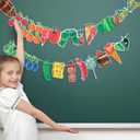 Very Hungry Caterpillar Banner Back to School Decorations Fiesta Birthday Party Decorations Wall Decor for Family Kindergarten Classroom